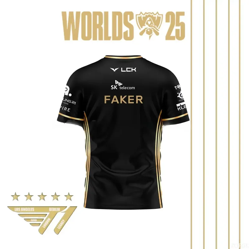 قميص فريق T1 الأسود الكامل لبط - مراجعة Esports Gaming World وسعره
