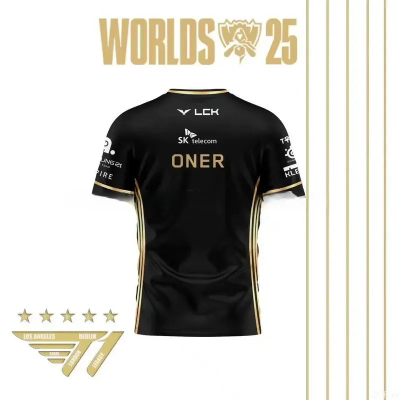 قميص فريق T1 الأسود الكامل لبط - مراجعة Esports Gaming World وسعره