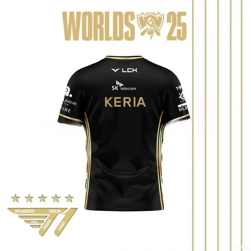قميص فريق T1 الأسود الكامل لبط - مراجعة Esports Gaming World وسعره
